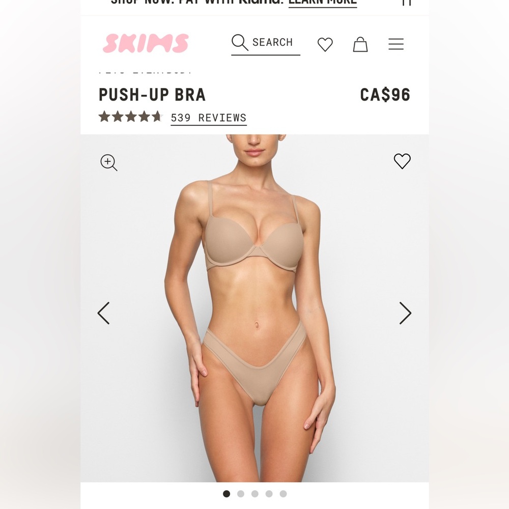 NWT SKIMS fits everybody push up